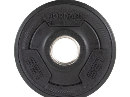 JORDAN 140kg Rubber Tri Grip Olympic Plate & Bar Set Online