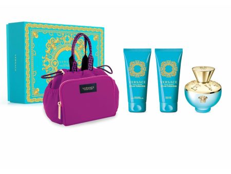 Cofanetto Profumo Donna Versace EDT Dylan Turquoise 4 Pezzi on Sale