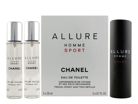 Cofanetto Profumo Uomo Chanel Allure Homme Sport EDT 2 Pezzi For Discount