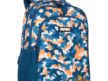 Zaino Scuola Fortnite Azzurro Mimetico 42 x 32 x 20 cm Fashion